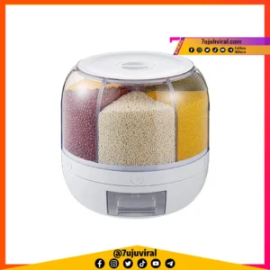 000037 : 3-10KG 6 Compartment Rice  Dispenser Or Cereal Dispenser