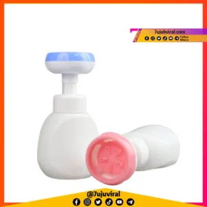 000035 : 300ml Flower Dispenser Liquid Soap Hand Sanitizer Foam Pump Bottle Plastic Refillable Containers