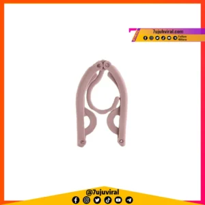 000163 : Plastic Hanger Non-slip Home Hanger Portable Folding