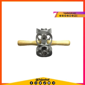 000159 : Revolving Donut Cutter Maker Mold Pastry Dough Metal Baking Roller Kitchen Tools